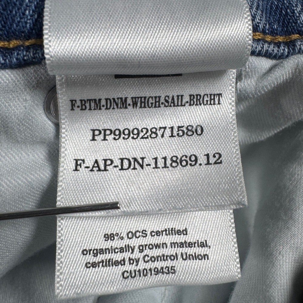Everlane The Way-High Sailor Jean Women 33R Blue Wide Leg High Rise Denim 36x29 - Picture 9 of 9
